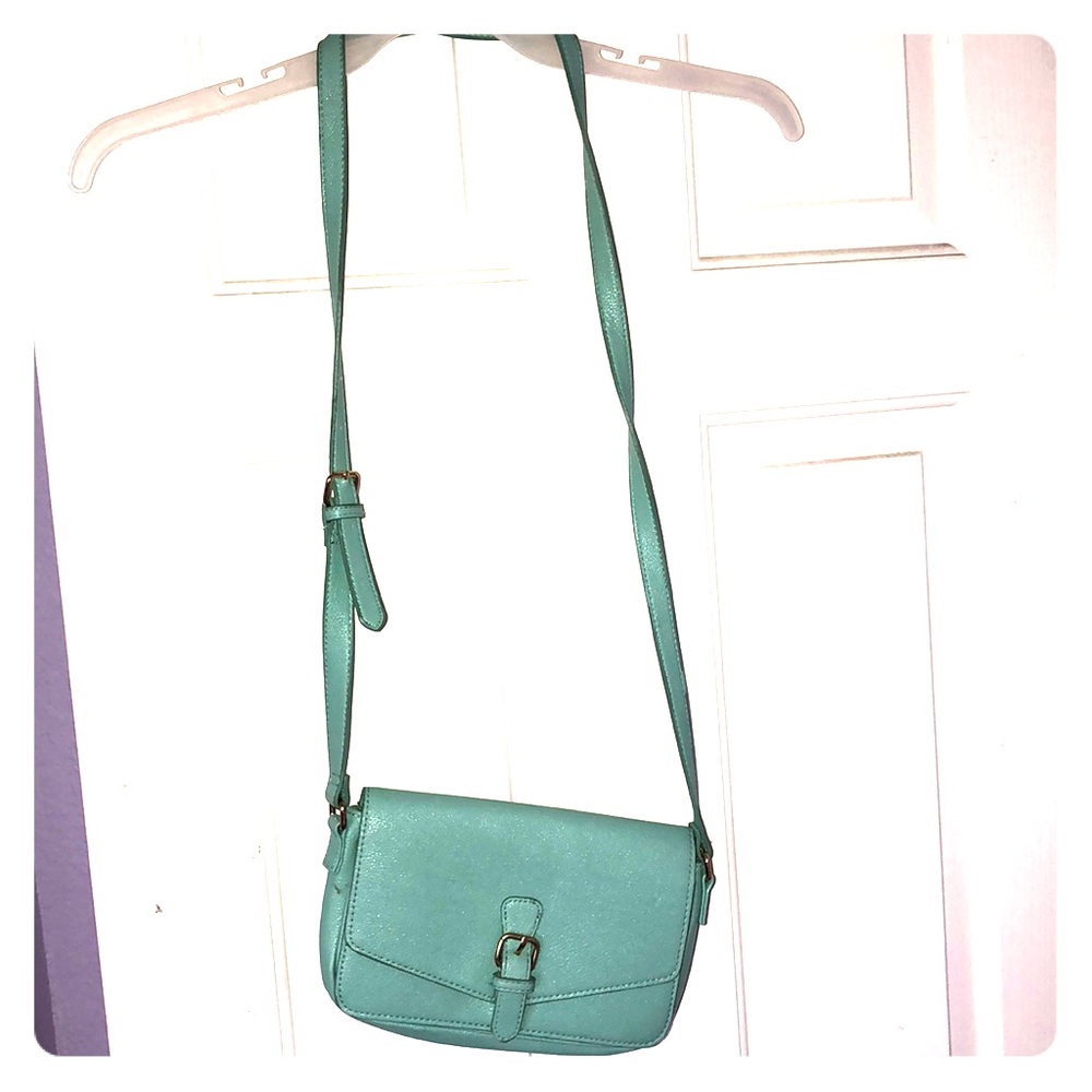 Blue crossbody purse